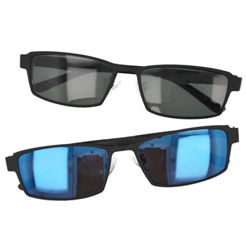 Metal polarized clip on sunglasses Optical frames
