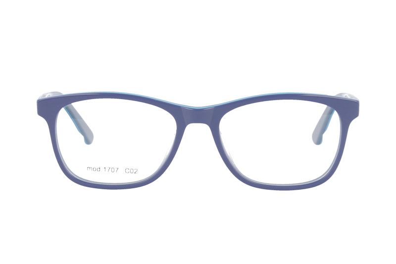 Acetate optical frame with spring hinge