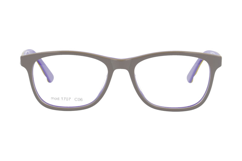 Acetate optical frame with spring hinge