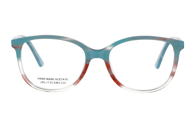 Acetate optical frame with spring hinge