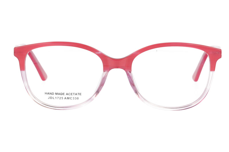 Acetate optical frame with spring hinge