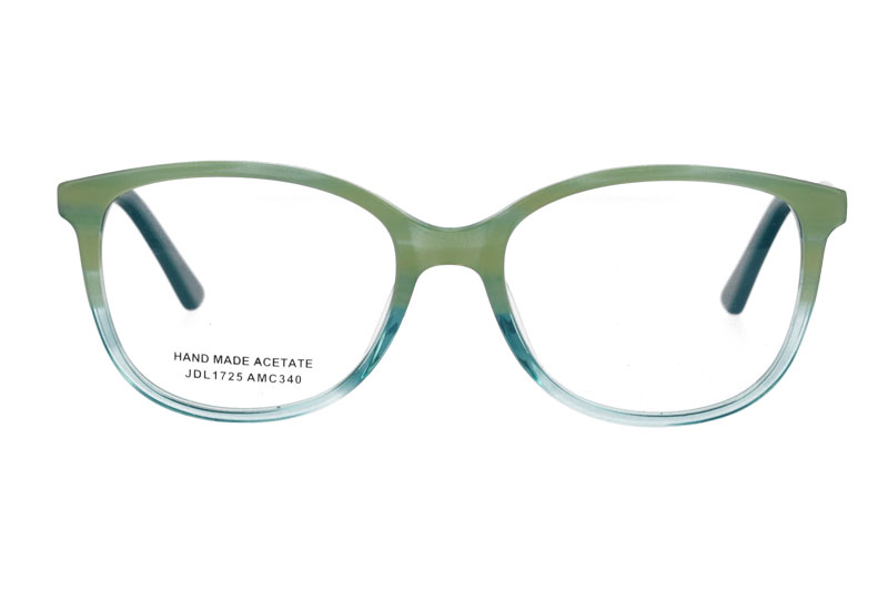 Acetate optical frame with spring hinge