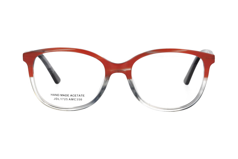 Acetate optical frame with spring hinge