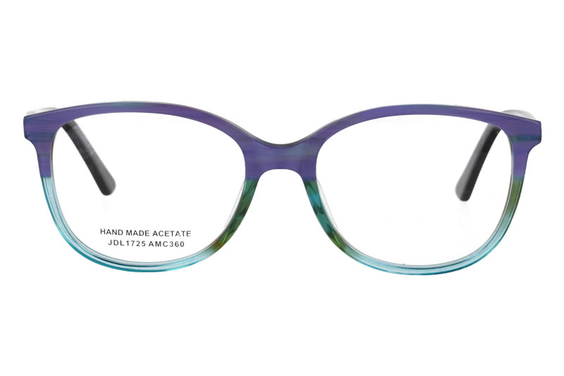 Acetate optical frame with spring hinge