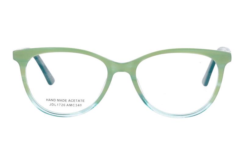 Acetate optical frame with spring hinge