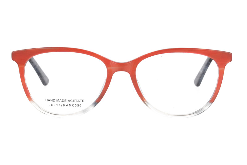 Acetate optical frame with spring hinge