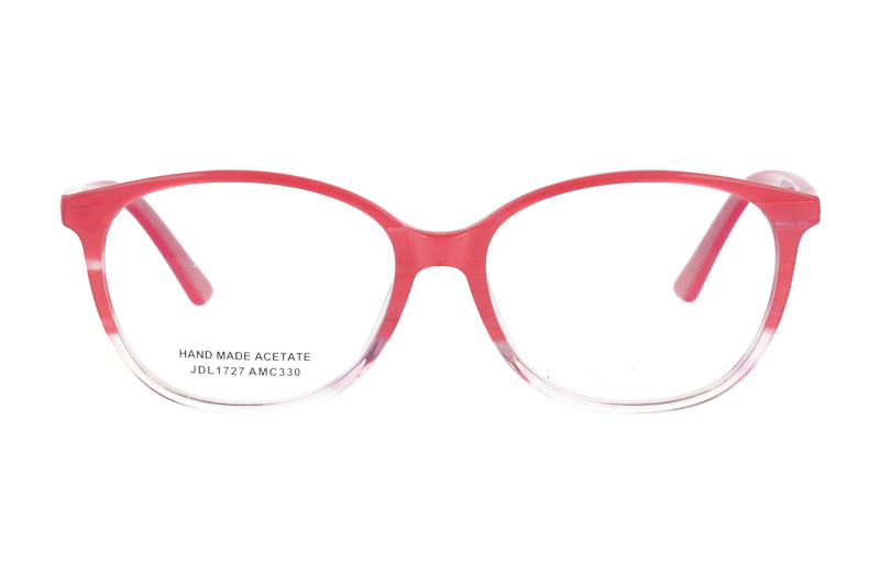 Acetate optical frame with spring hinge