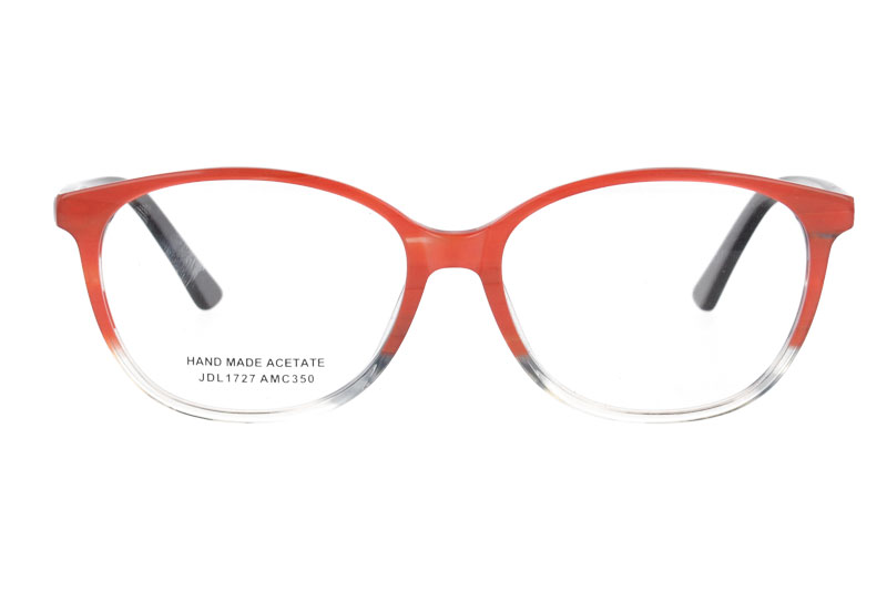 Acetate optical frame with spring hinge