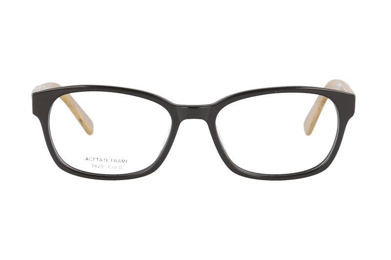 Acetate optical frame with spring hinge