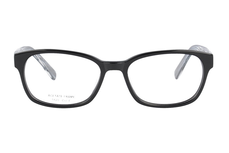 Acetate optical frame with spring hinge