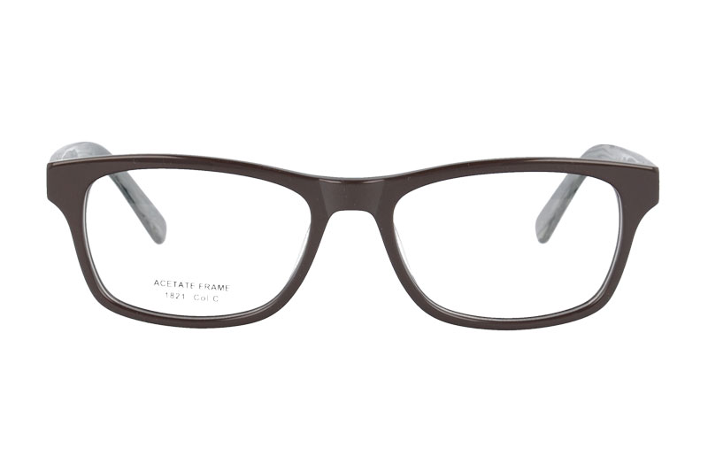 Acetate optical frame with spring hinge