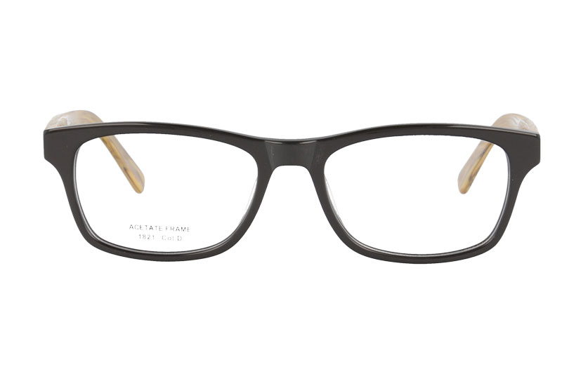 Acetate optical frame with spring hinge