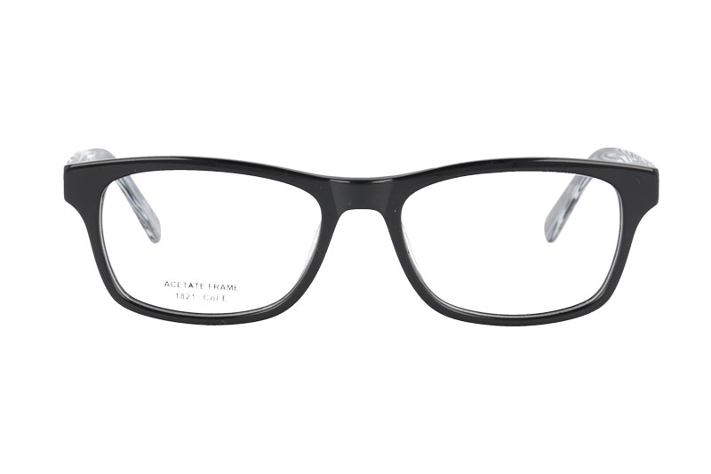 Acetate optical frame with spring hinge