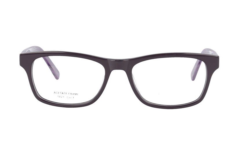 Acetate optical frame with spring hinge