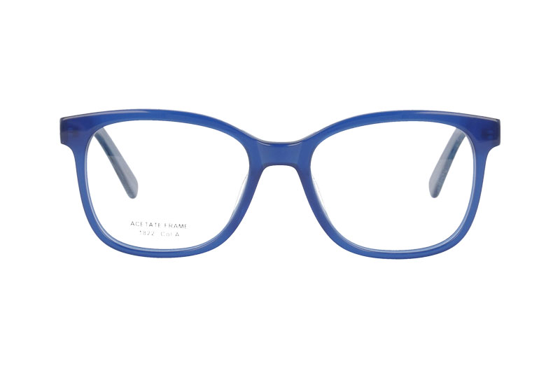 Acetate optical frame with spring hinge