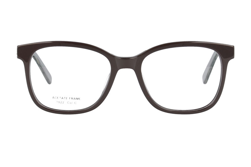 Acetate optical frame with spring hinge