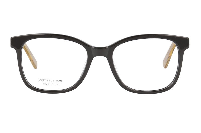 Acetate optical frame with spring hinge