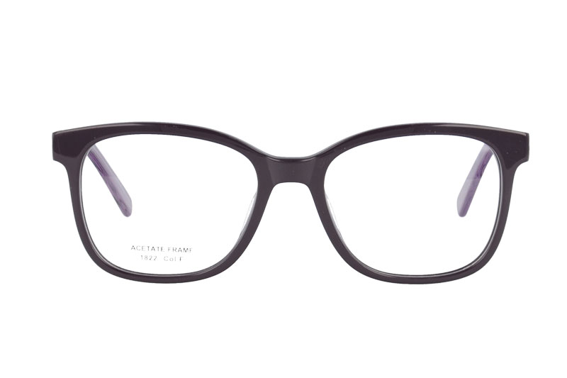 Acetate optical frame with spring hinge