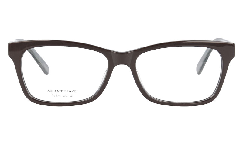 Acetate optical frame with spring hinge