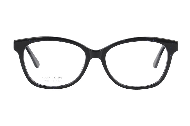 Acetate optical frame with spring hinge