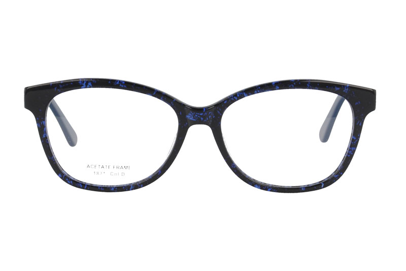 Acetate optical frame with spring hinge