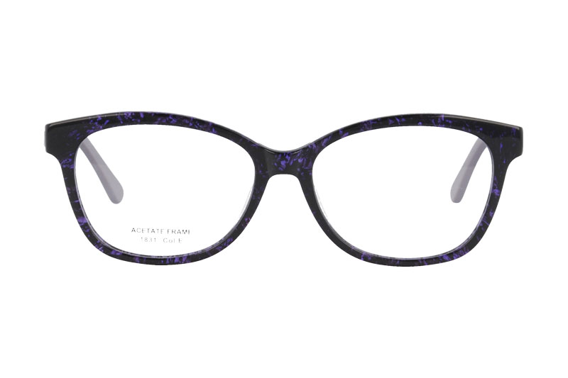 Acetate optical frame with spring hinge