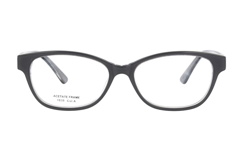 Acetate optical frame with spring hinge