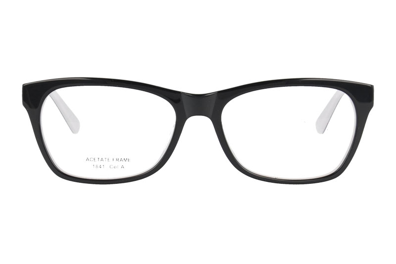Acetate optical frame with spring hinge