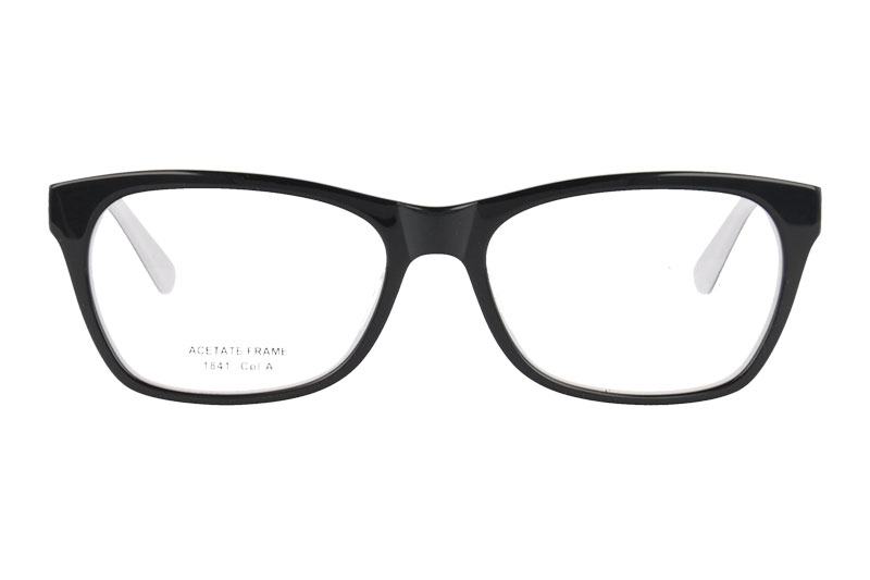 Acetate optical frame with spring hinge