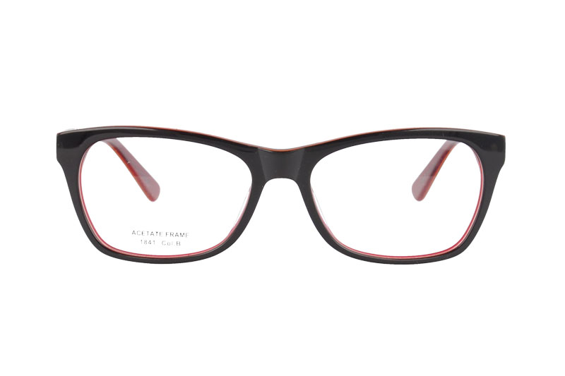 Acetate optical frame with spring hinge