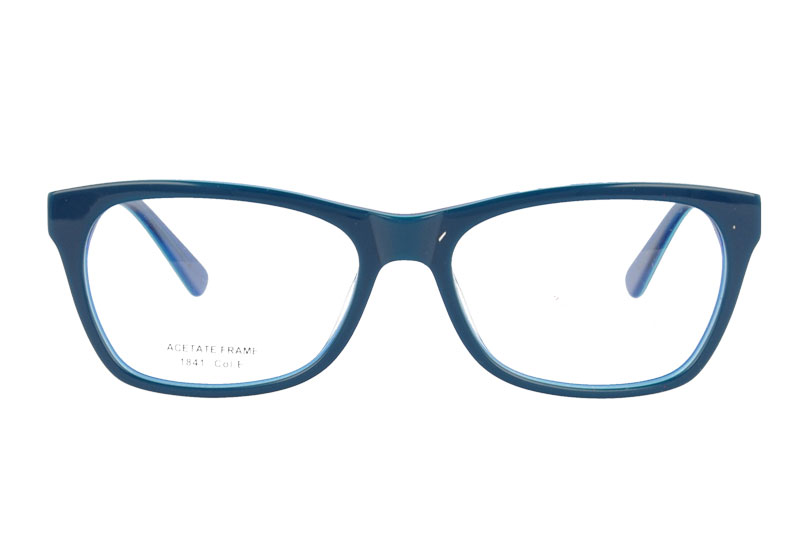 Acetate optical frame with spring hinge