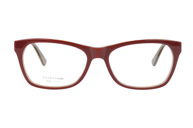 Acetate optical frame with spring hinge