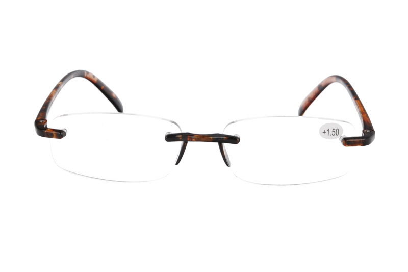 TR90 Rimless Reading Glasses Retro Ultra-light Reading Eyewear