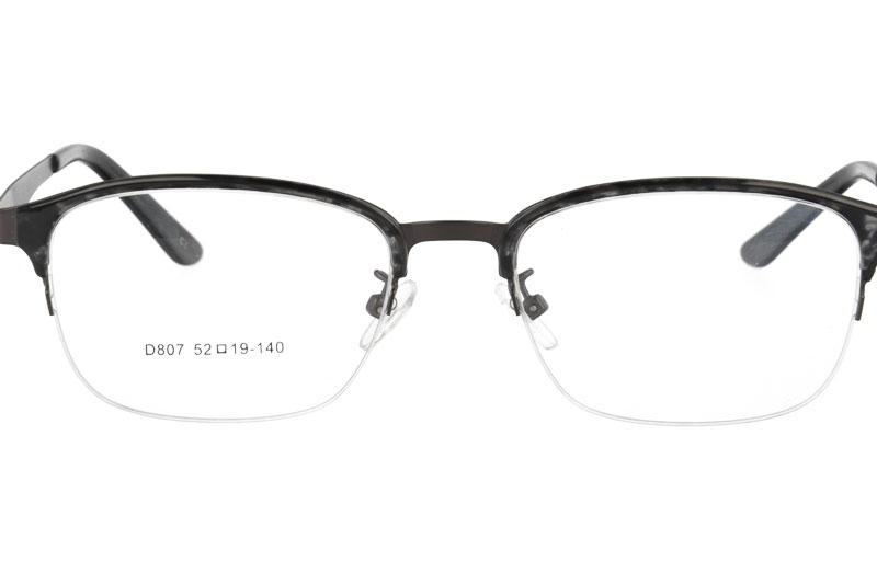 Acetate eyeglasses with superelasticity metal temple eyewear