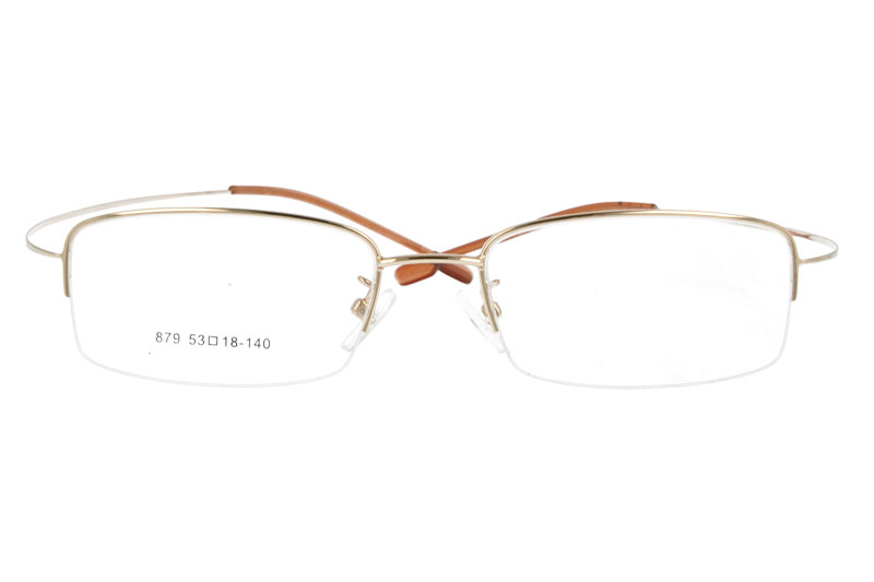 Hingless metal eyeglass myopia  eyewear RX optical frames