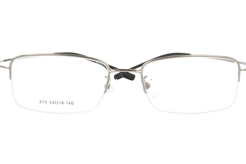 Hingless metal eyeglass myopia  eyewear RX optical frames