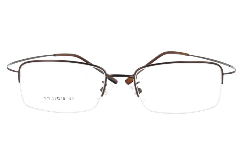 Hingless metal eyeglass myopia  eyewear RX optical frames