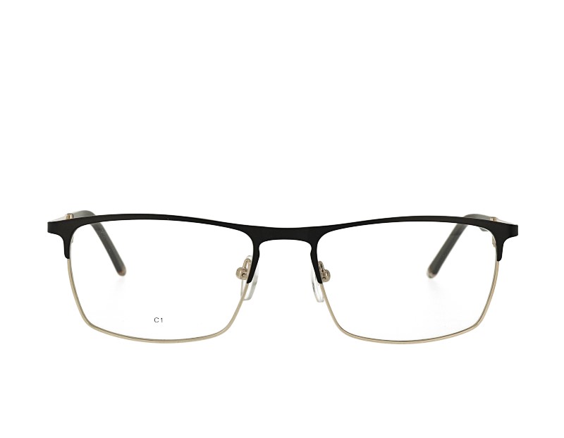 Unisex rectangel stainless steel eyeglasses