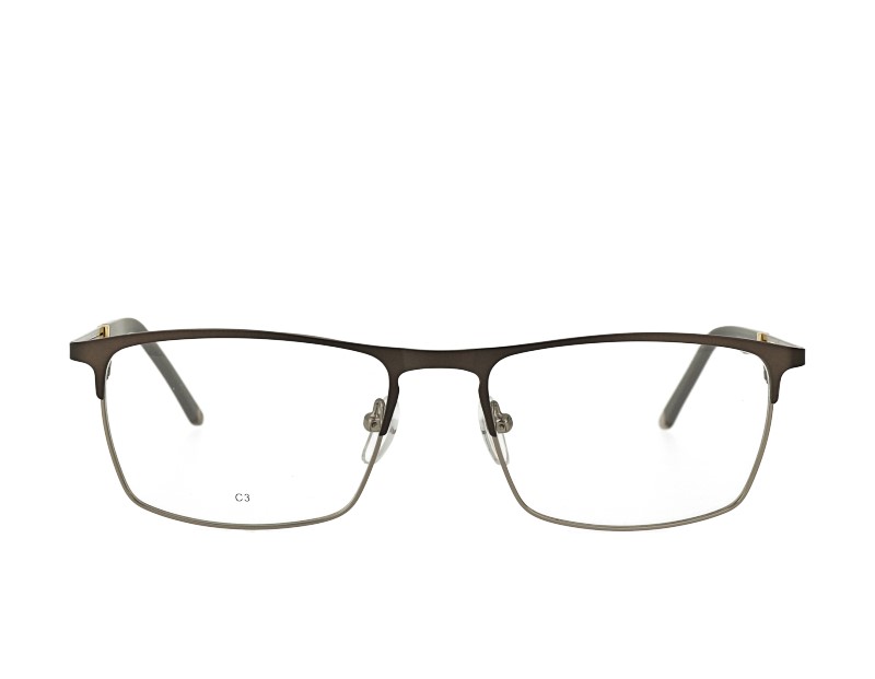 Unisex rectangel stainless steel eyeglasses