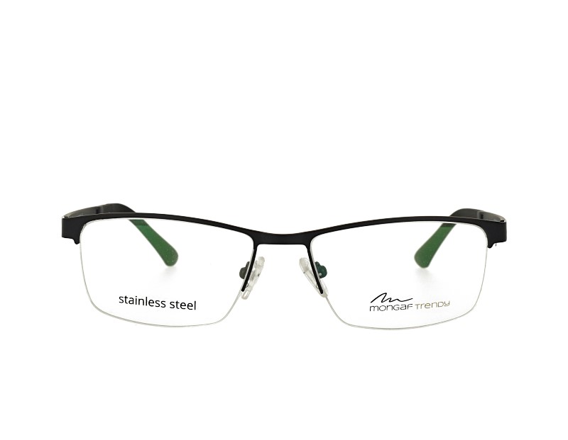 Man  rectangle metal frame with ultem temples  eyewear