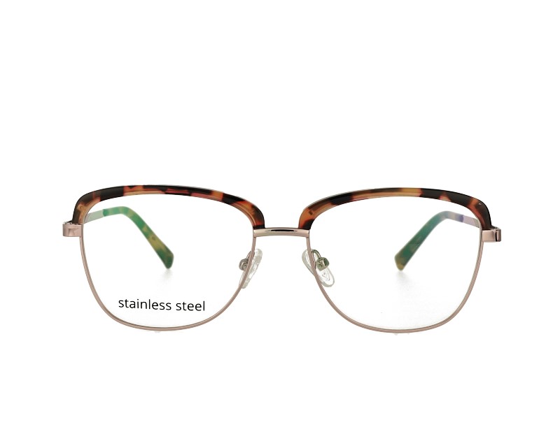 Butterfly acetate and metal combination prescription spectacles RX optical frames