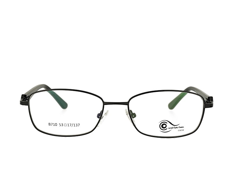 Unisex full rim stainless steel  metal eyeglasses