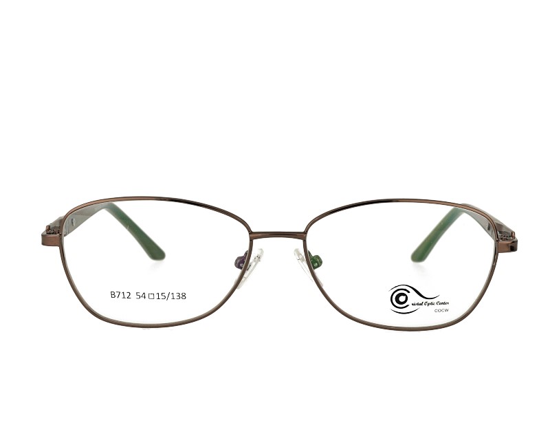 Unisex full rim stainless steel  metal eyeglasses