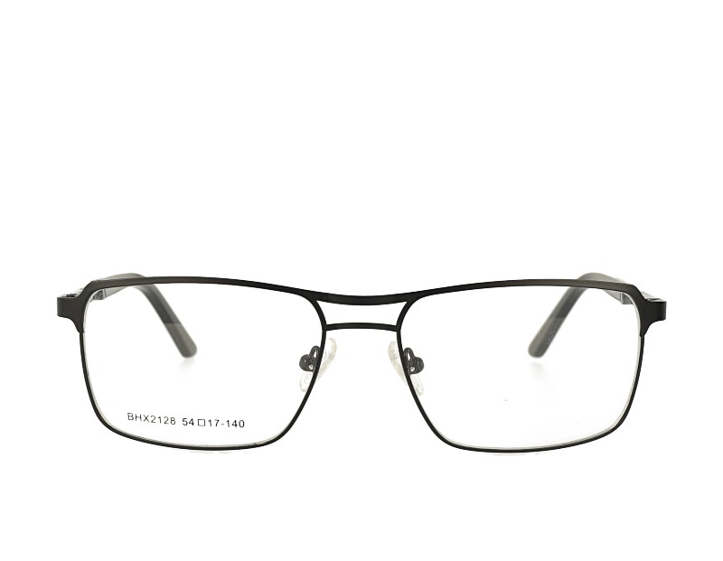 Mans double bridge Full rim metal frame eacetate temple with spring hinge