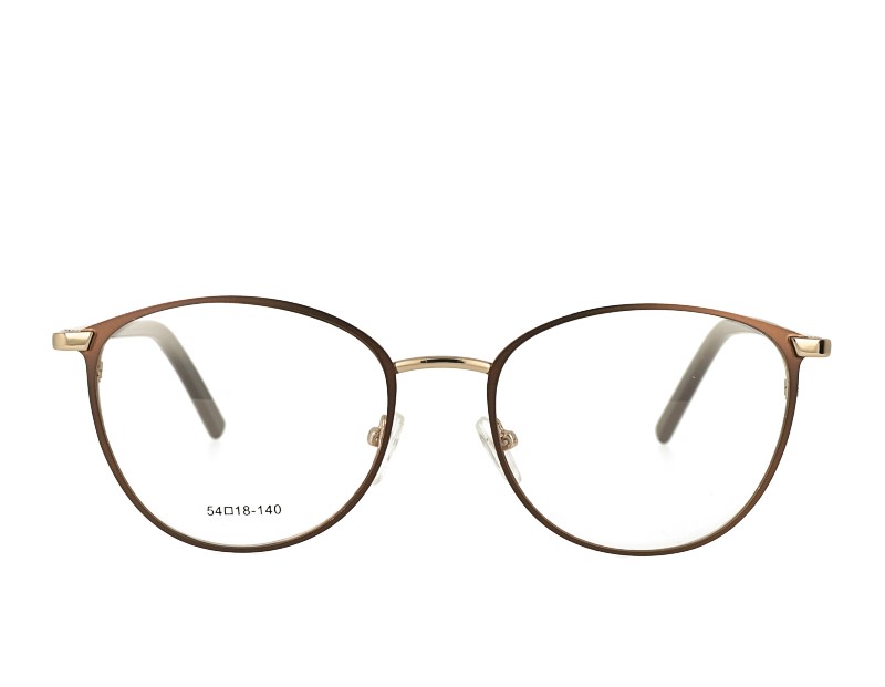 Oval Womans metal Prescription Optical Eyewear With spring hinge