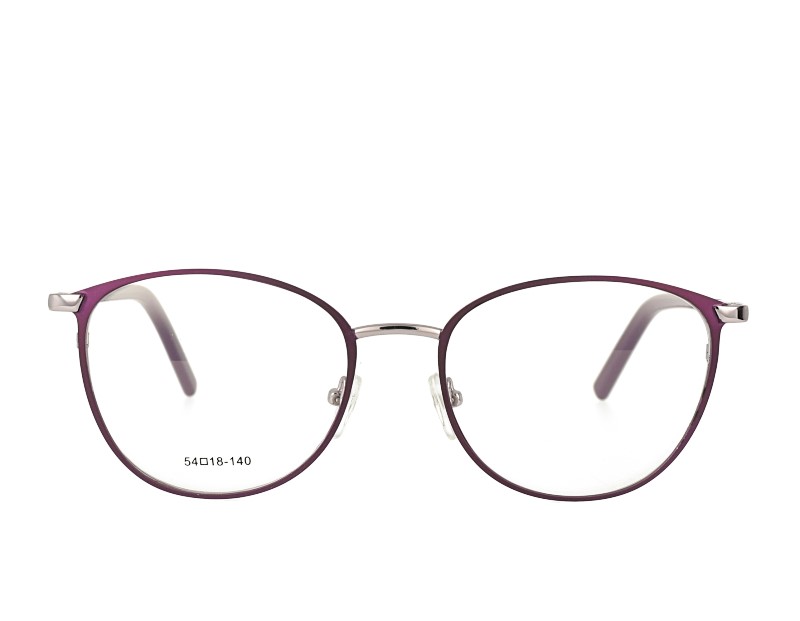 Oval Womans metal Prescription Optical Eyewear With spring hinge