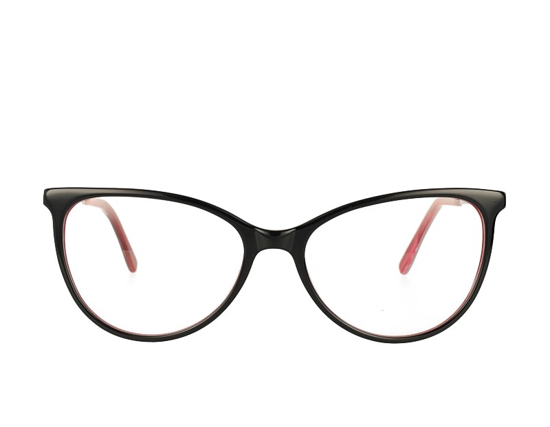 Cat Eye Acetate And Metal Combination Optical Frame