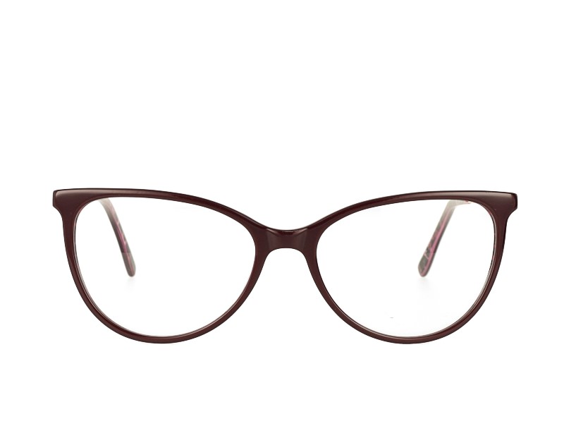 Cat Eye Acetate And Metal Combination Optical Frame