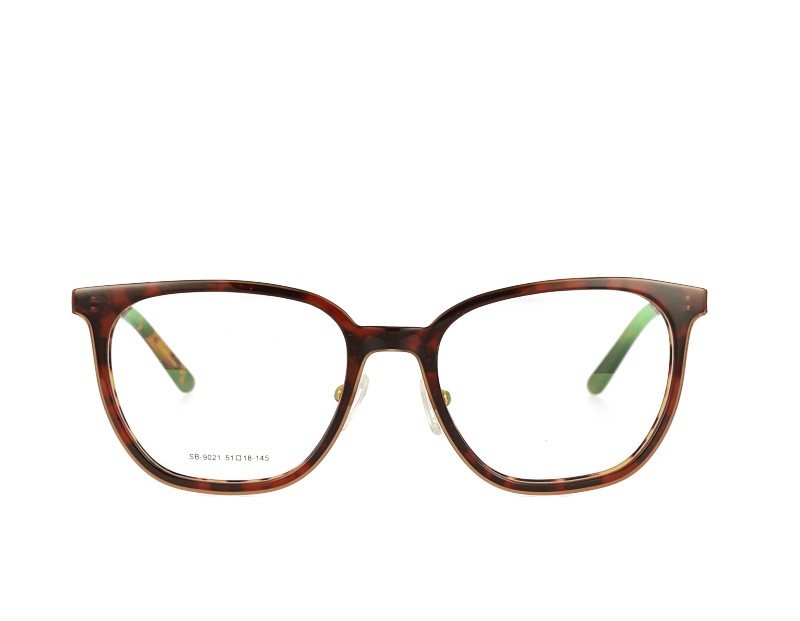 Acetate Designer Optical Frame Metal Temple