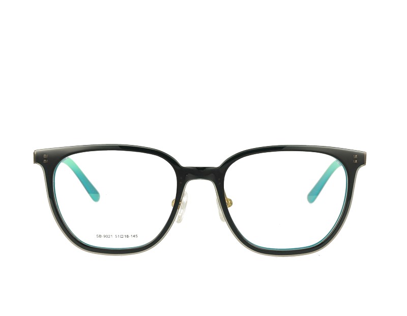 Acetate Designer Optical Frame Metal Temple